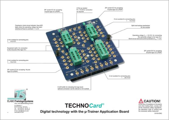 TECHNOCard "Digitálna technológia s aplikačnou doskou μ pre inštruktorov"®