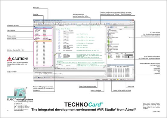 TECHNOCard® "Integrované vývojové prostredie AVR Studio® od Atmelu®"