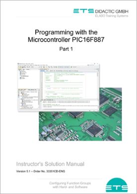 Učiteľská(inštruktorská) príručka "Programovanie s mikrokontrolérom PIC16F887", s CD