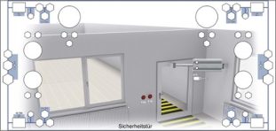 Elektropneumatický projekt bezpečnostné dvere